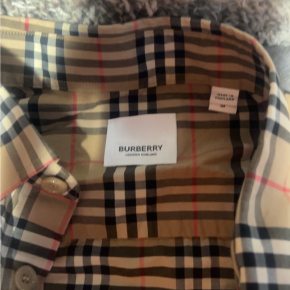 Burberry Men's Classic Check Shirt - Beige